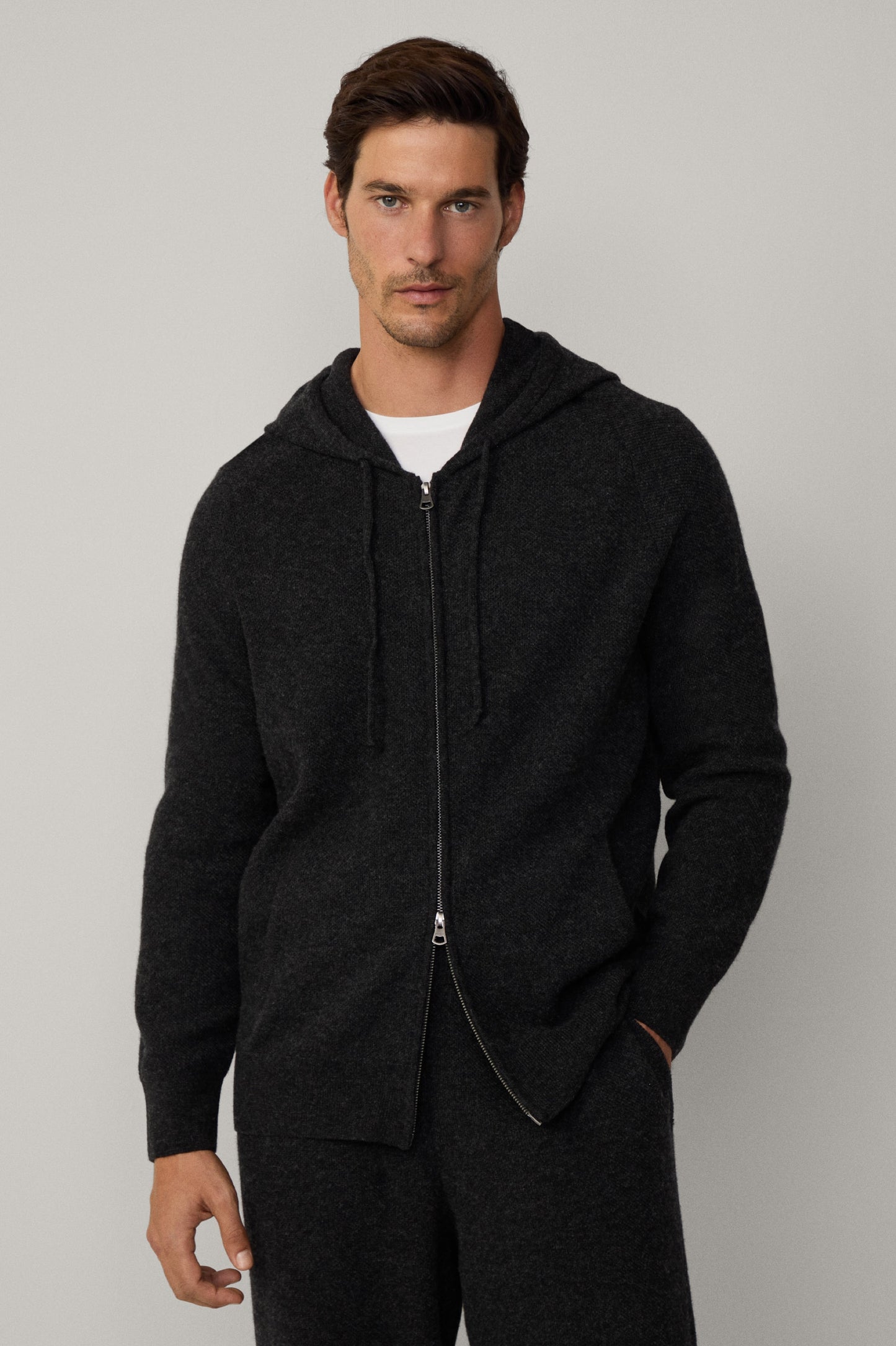 Hackett x Wellwear Cashmere Zip Hoodie