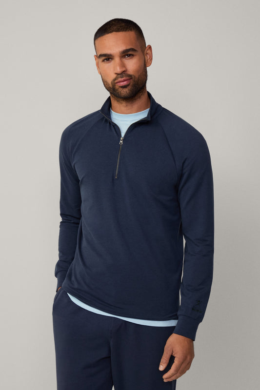 Hackett x Wellwear Luxury Lounge Zip Funnel Neck