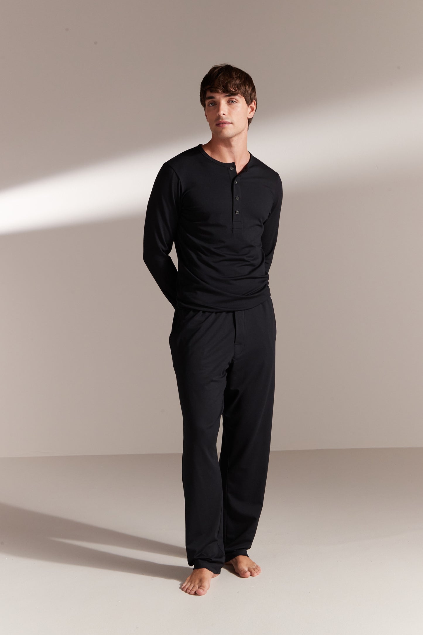 Premium Pyjama Long Sleeve Henley