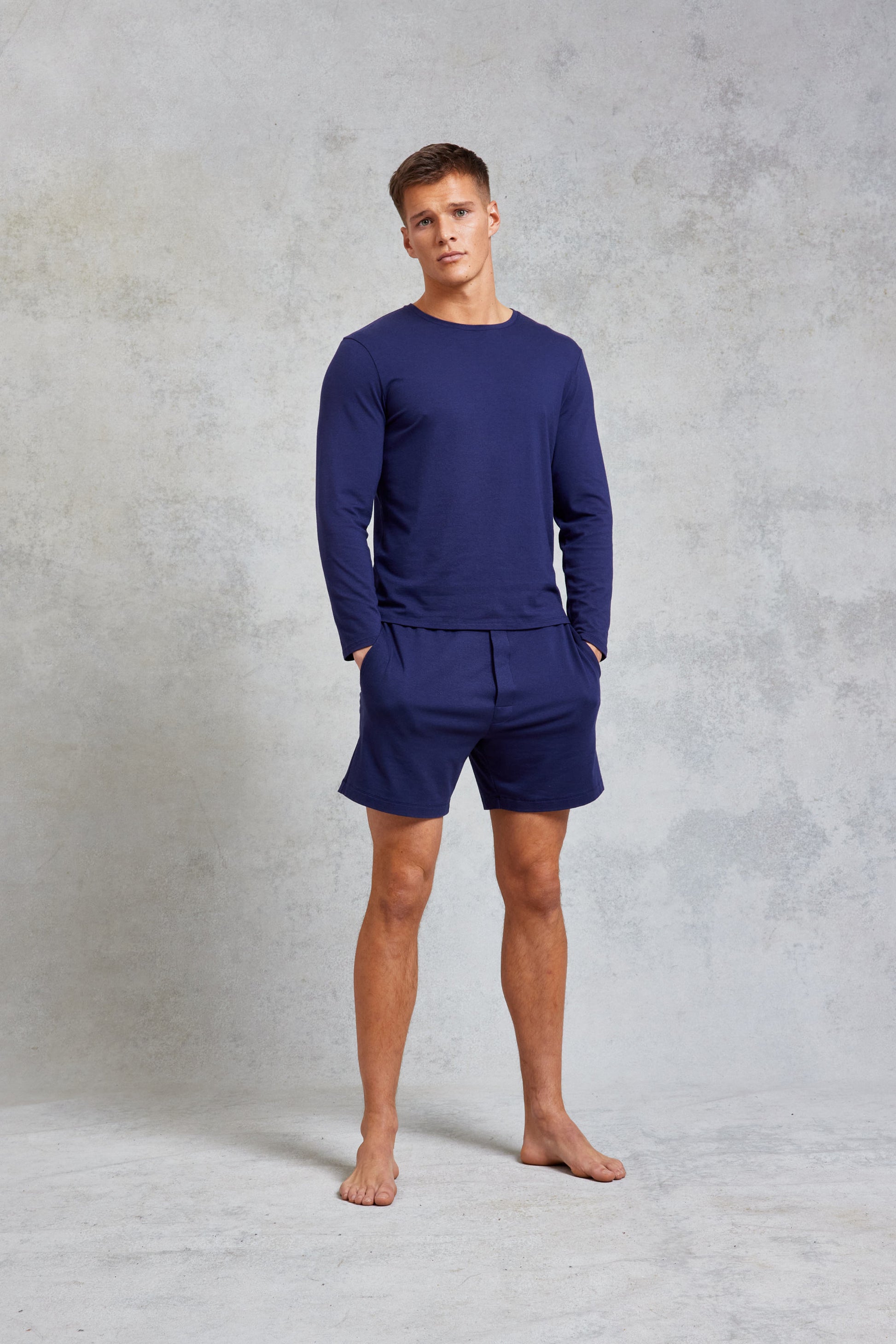 Premium Pyjama Shorts - Navy