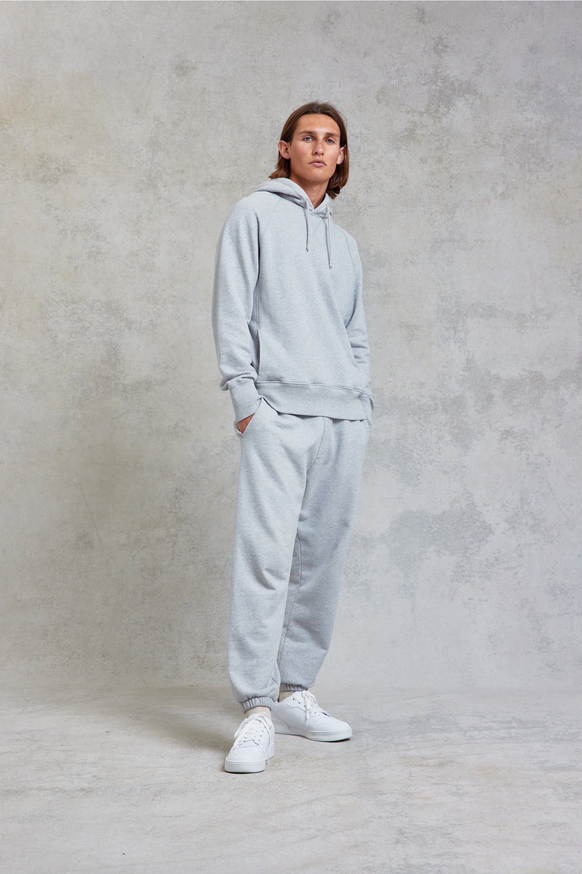 Grey ultimate store marl sweat joggers