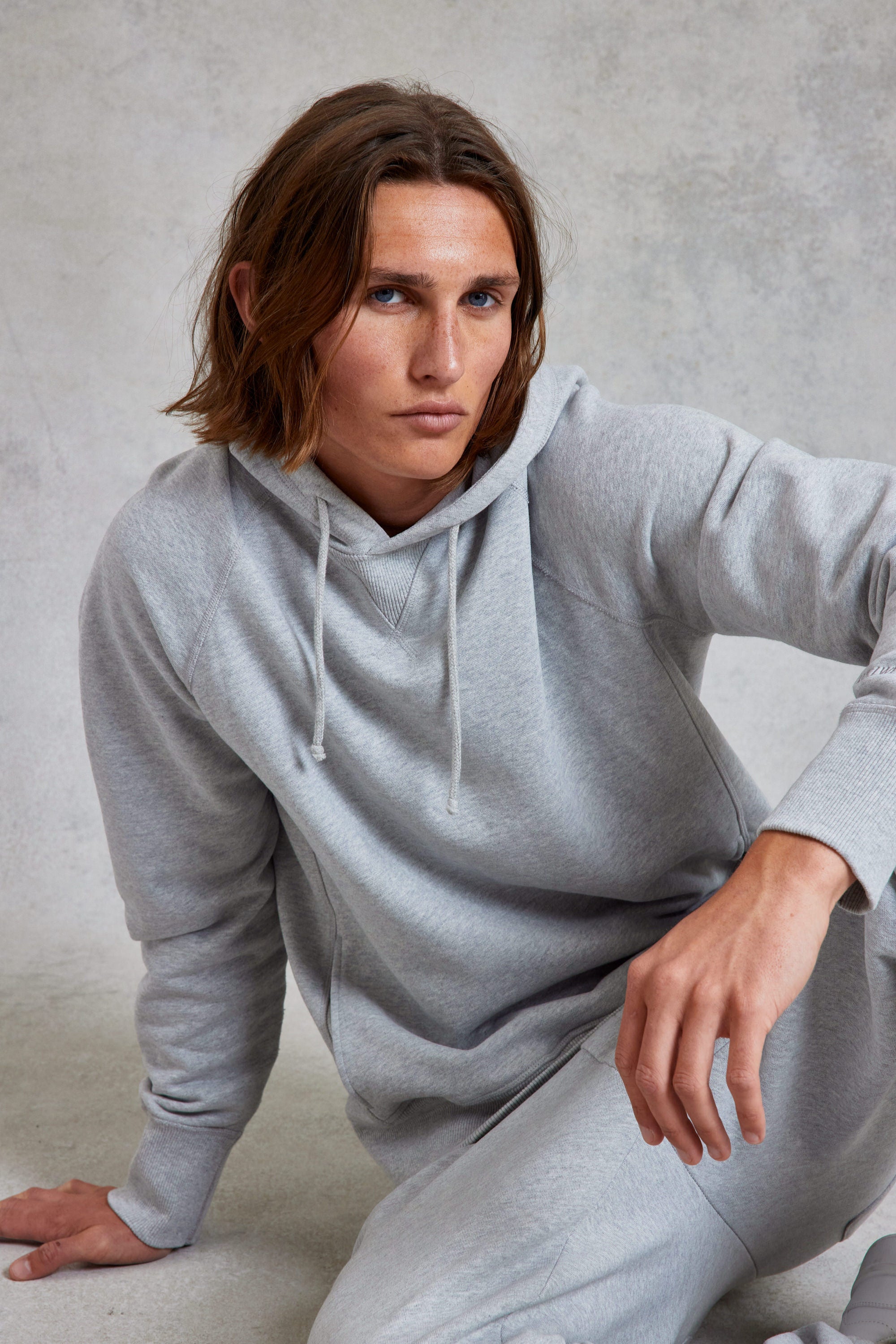 Grey marl outlet hoodie