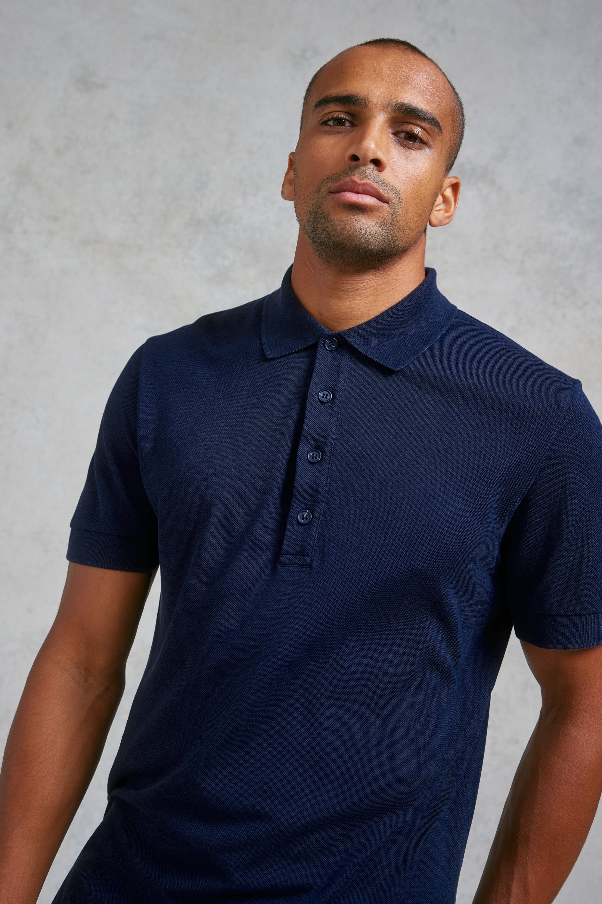 Ultimate Piqué Polo - Navy | David Gandy Wellwear