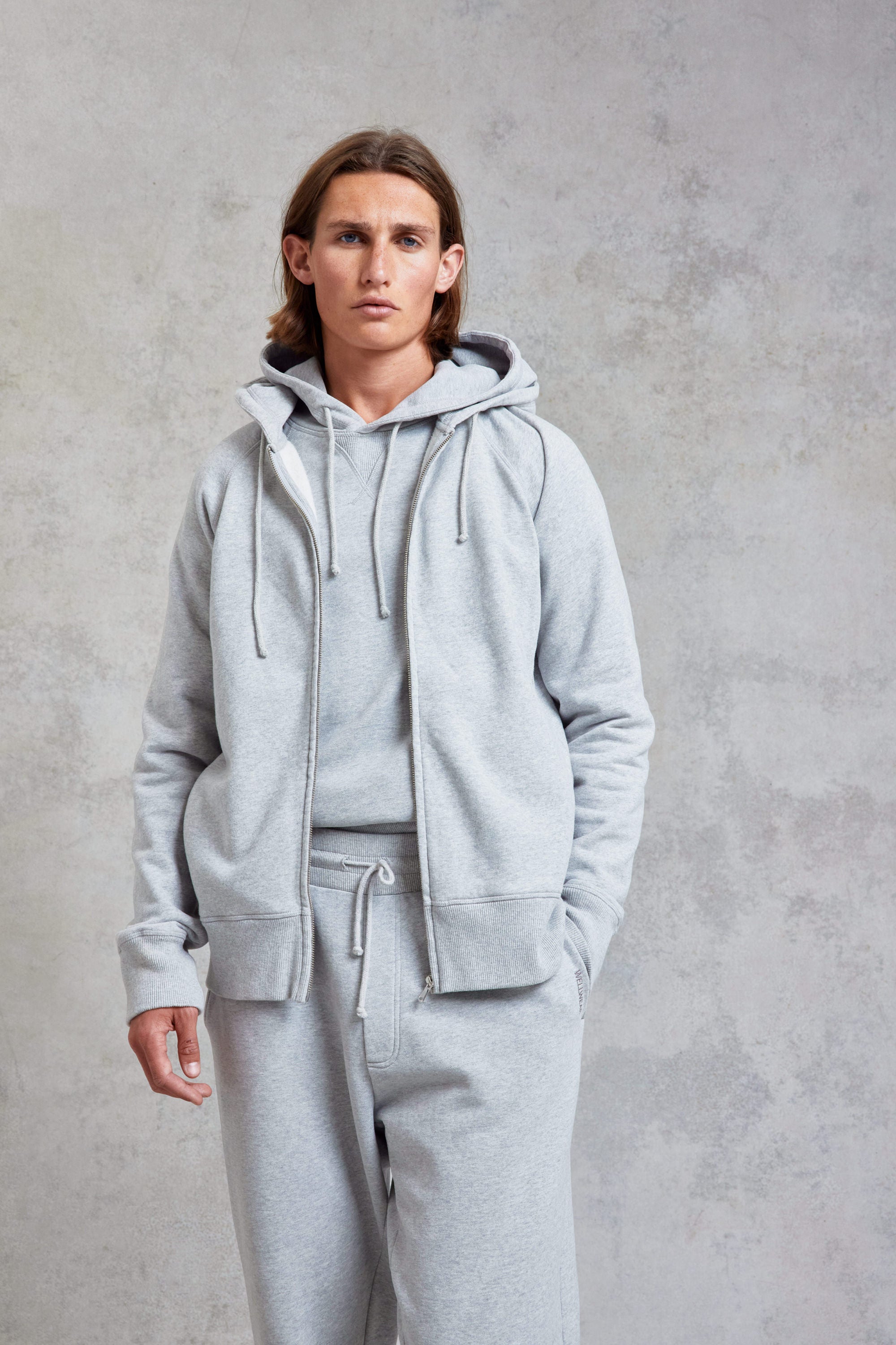 Grey ultimate store marl sweat joggers